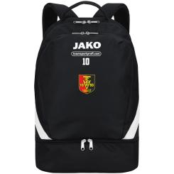 Rucksack mit Bodenfach Schwarz | One Size (18L)