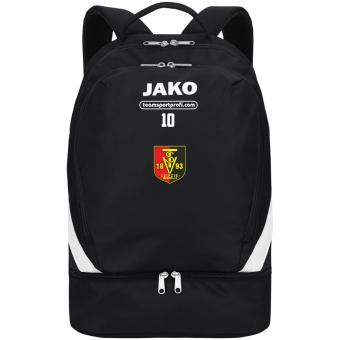 Rucksack mit Bodenfach Schwarz | One Size (18L)